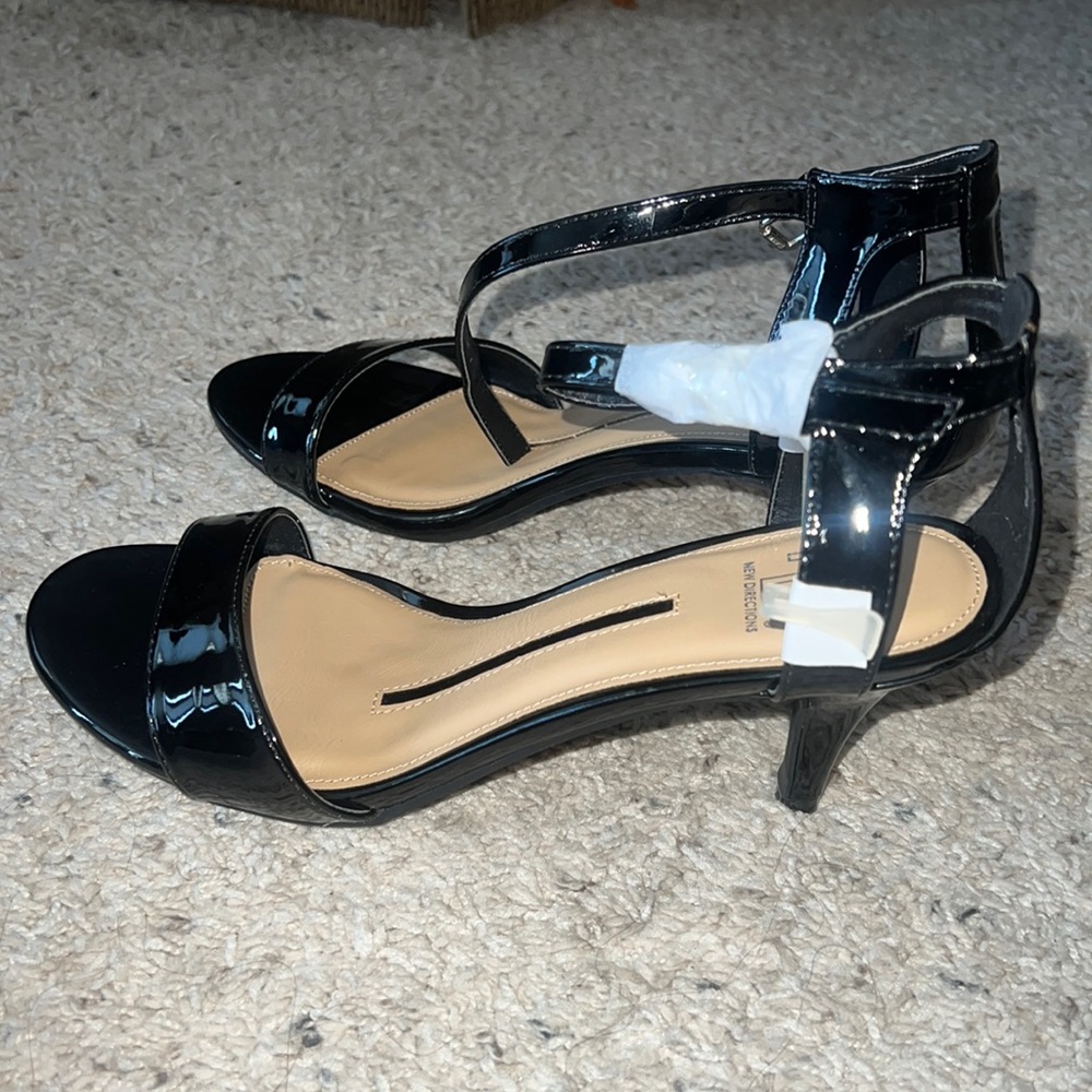 Ladies Patent Black Heels